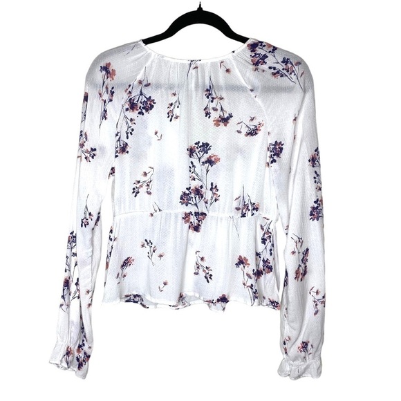 GENTLE Fawn Front Tie Lydia Floral Blouse - Picture 5 of 9